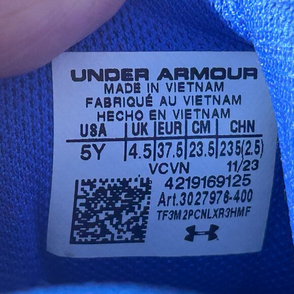 Under Armour Boys' Blur Select MC Jr. Cleats - Blue – 5 - Picture 6 of 12